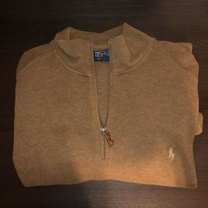 Polo half zip sweater